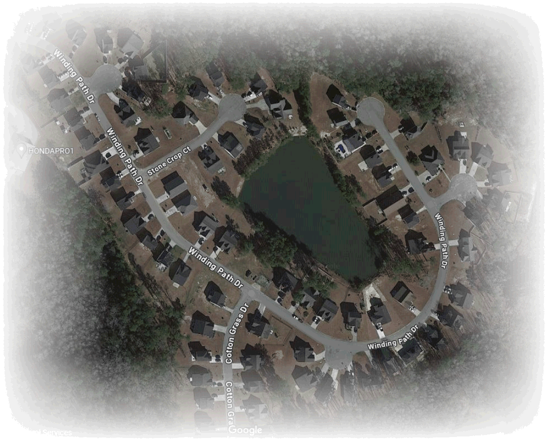 Red Bluff Village community aerial view