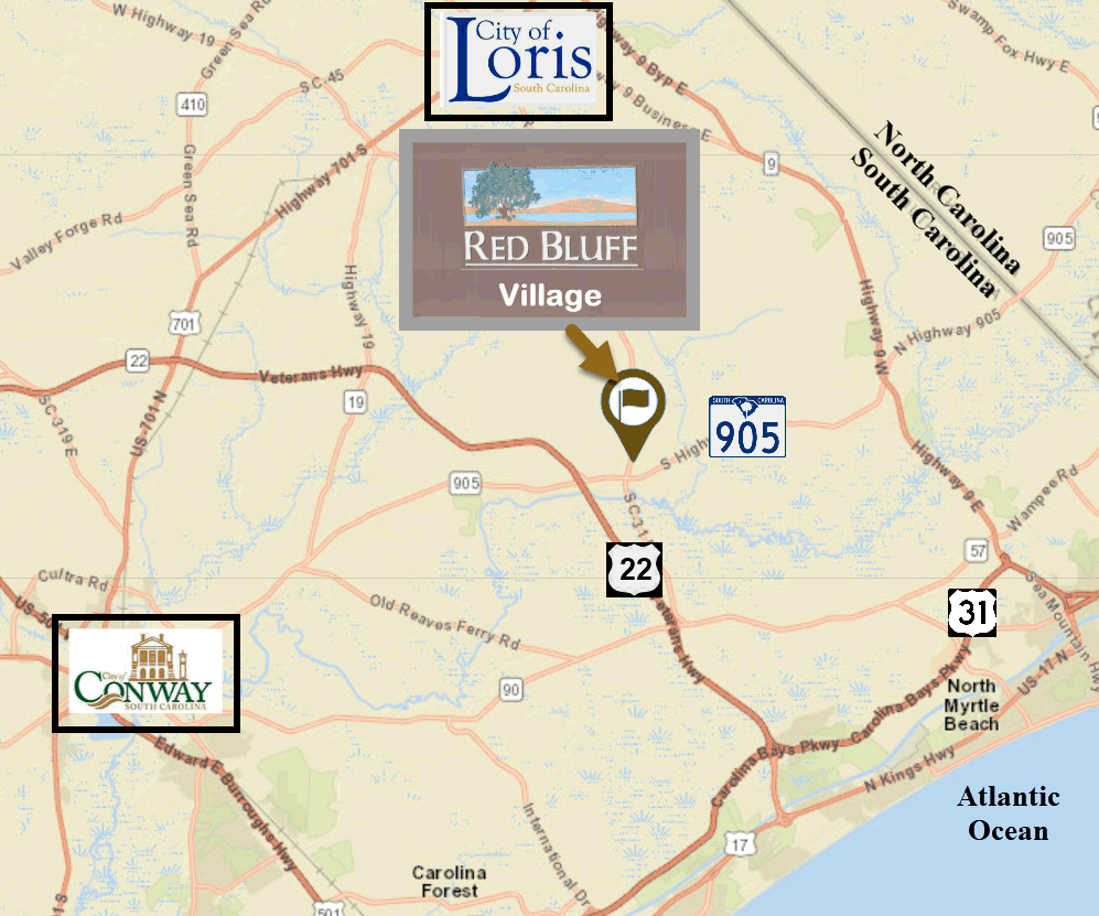 Red Bluff Village new home community in Loris, SC