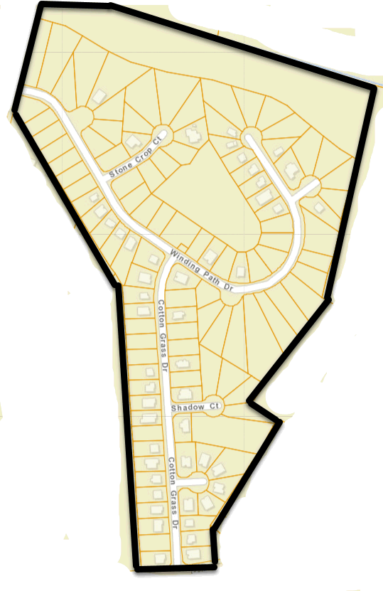Red Bluff Village Community Map